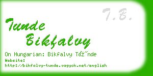 tunde bikfalvy business card